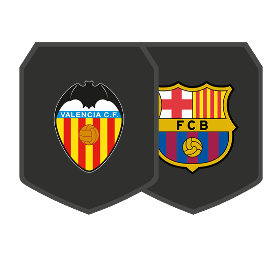 Byg en trup-udfordringer Valencia CF v FC Barcelona logo