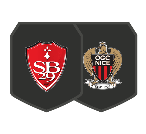 Byg en trup-udfordringer Brest v Nice logo