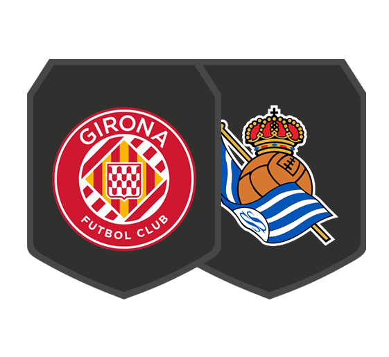 Byg en trup-udfordringer Girona FC v Real Sociedad logo